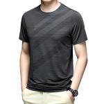 Buy cheap Summer Thin Casual Breathable Sports Loose Ice Silk Short Sleeve T Shirt Men from wholesalers