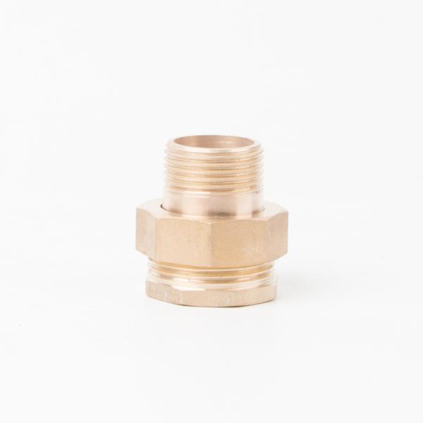 Buy cheap Natural Surface Brass Water Meter Coupling Accesories of Water Meter from wholesalers