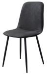 ODM Metal Fadeless Black Leather Dining Room Chairs For Restaurant