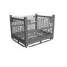 Buy cheap 300kg 500kg Metal Mesh Storage Containers Folding Semi Open Steel from wholesalers