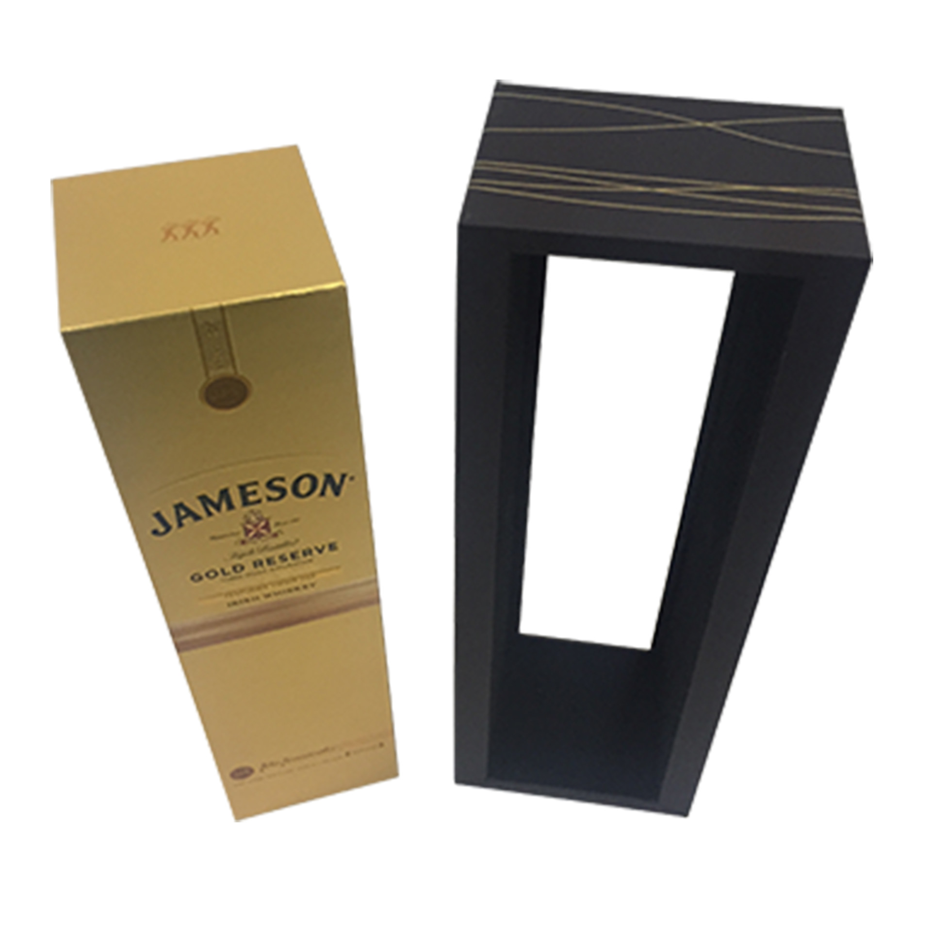Flip Lid Box Wine Gift Packaging Box With Flocking Blister Insert