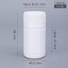 Buy cheap 112ml Small Round HDPE Plastic Bottle Container With Children Safety Cap White Advantage from wholesalers