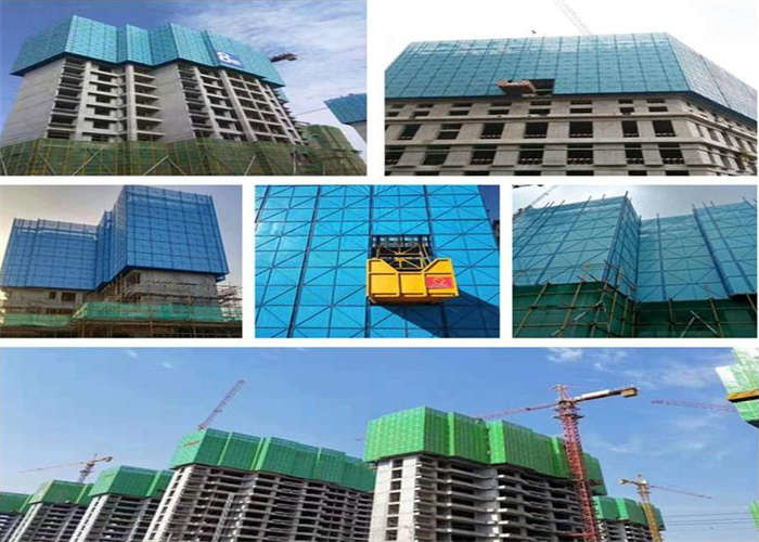 Galvanized Plate Punched High Rise Safety Screens For Building Site