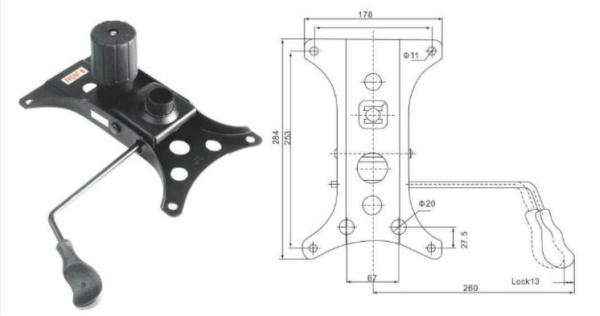 Buy cheap Swivel Chair Mechanism for executive chair furniture Chair Parts from wholesalers
