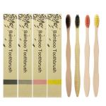 Natural Charcoal Biodegradable Bamboo Toothbrush Soft Bristles