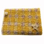 58'' 60'' 150D 300gsm Plaid Sherpa Fabric For Sofa Toys Pillowslip