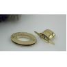 Buy cheap Wholesale Bigger Oval Shape Bag Accessory Hardware Silver Color Twist Turn Lock For Handbag from wholesalers