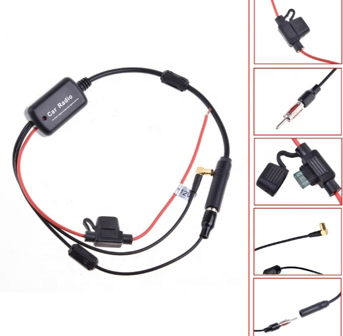 AM/FM DAB Car Radio Antenna Splitter with Customized Cable Length and Cellular Antenna