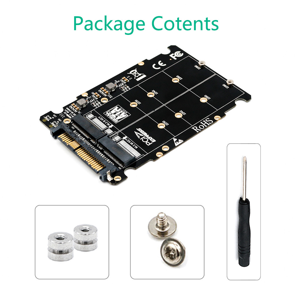 M.2 SSD To U.2 PCI E Adapter M.2 NVMe SATA Bus U.2 SFF-8639