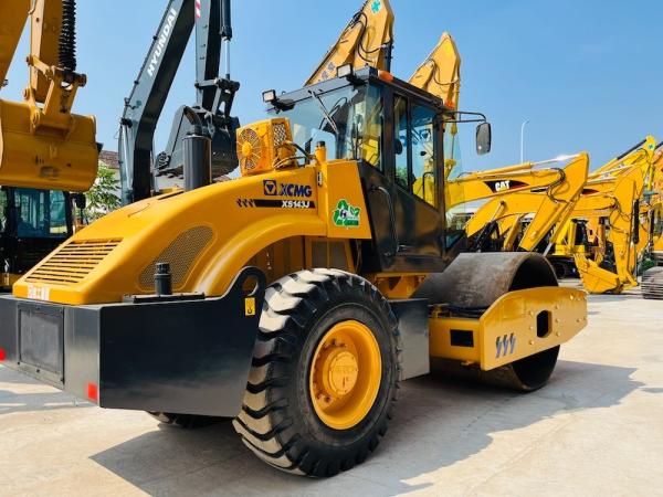 Buy cheap 14 Ton Used XCMG XS143J Road Roller Second Hand Single Steel Vibratory Roller from wholesalers