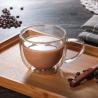 Buy cheap OEM High Borosilicate Handle Heat Resistant Double Wall Clear Coffee Glass from wholesalers