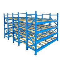 Buy cheap 600-4000mm Depth Steel Push Back Warehouse Rack With Corrosion Protection product