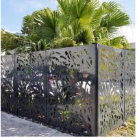 Buy cheap Decorative Laser Cut Metal Fencing Panels Outdoor Privacy Screen product