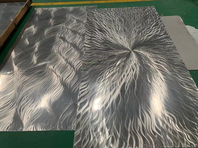201 304 316 Color 3D Polished Pattern Stainless Steel Sheet For Wall Decoration