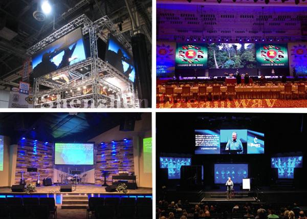 Buy cheap Dust Proof Indoor Led Stage Screen Rental , Clear Led Video Wall Rent For Church from wholesalers