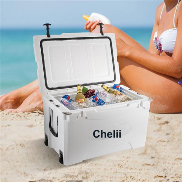 Buy cheap LLDPE Portable Ice Cream Cooler Box 63QT Plastic Chiller Box from wholesalers