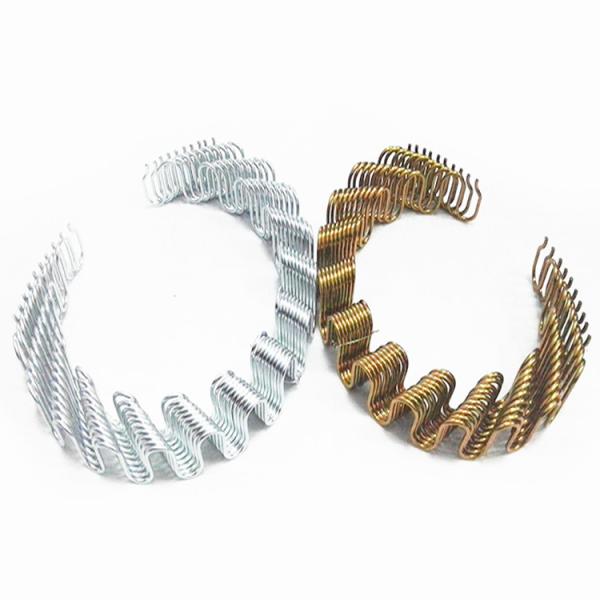 Buy cheap Anti Rust Zig Zag Sofa Springs Black / Silver / Golden Color High Carbon Steel Wire from wholesalers