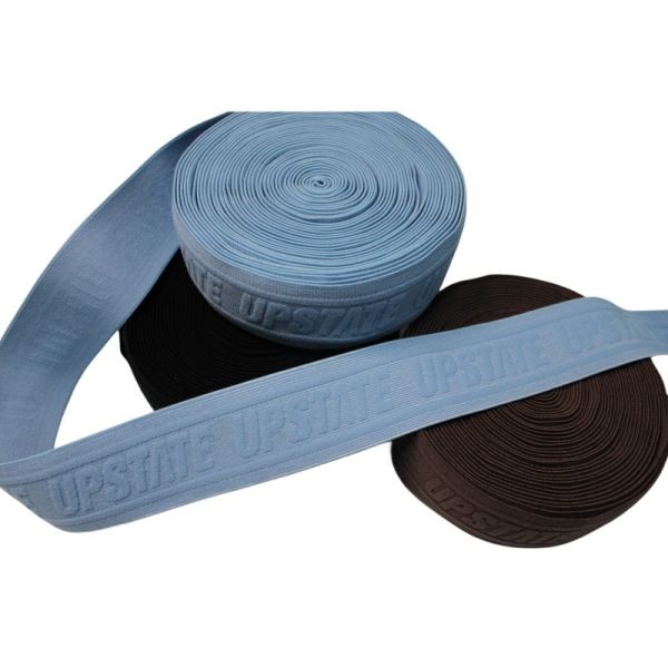 Custom Rolls Jacquard Elastic Webbing with Customizable Color and Logo