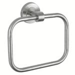 Modern Square Bathroom Towel Rings Sus 304 Stainless Steel Bathroom Hanger Wall