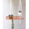 Buy cheap Wholesale 2 Pack Plant Hanger with Ring Jute 4 Leg 43.5 Inches for Indoor Outdoor Ceiling Deck Balcony Round and Square from wholesalers
