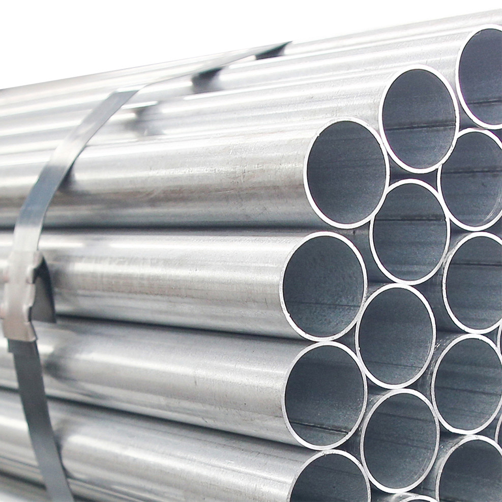 High Frequency Steel Scaffolding Pipe , 6mm - 76mm Dia Galvanized Steel Pipe
