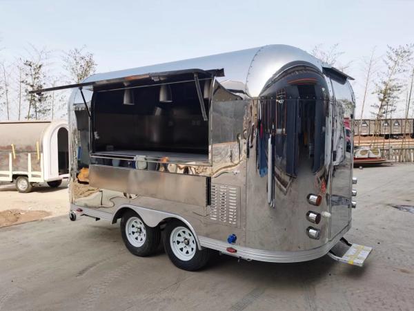 Buy cheap Luxury Airstream Mobile Food Trailer Multifunctional Street Food Truck Trailer from wholesalers