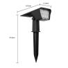 Buy cheap 20000hour 300lm Outdoor LED Solar Garden Light 180 Degree Beam Angle from wholesalers