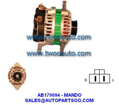 Buy cheap AB170094 A2T33991A - MANDO Alternator 12V 80A Alternadores from wholesalers