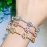 Buy cheap Bridal Bangles Classical Charm Shinny AAA CZ Bracelet Multicolor New Design Jewelry for Women Party from wholesalers