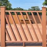 Outdoor WPC Hand Railing Insect Proof WPC Balcony Railing Modern