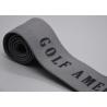 Buy cheap 45mm Custom Garments Cotton Elastic Band With Shiny Silicone Logo from wholesalers