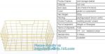 metal wire storage basket with tray in whole sale lowest MOQ sale even just buy