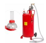 Fuel Transfer Pump 8 Ft 20 Gallon Rolling Waste Oil Drainer