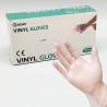Buy cheap Transparent Disposable Vinyl Gloves Labor Protection Anti Acid PVC Elastic Gloves from wholesalers