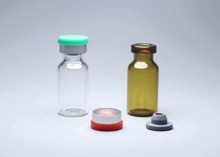 3ml Amber Mini Glass Tube Vial With Flip Off Cap