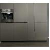 Buy cheap Handleless Light Gray Glossy PVC Kitchen Cabinet Modern Kitchen Cabinets from wholesalers