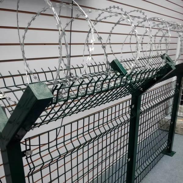 Buy cheap Iron Galvanized Or 304 Stainless Steel Razor Blade Fencing Wire Used For High Security Fence from wholesalers