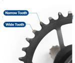 Aluminum Alloy Mountain Road Bicycle Chainwheel Crankset GXP 34T