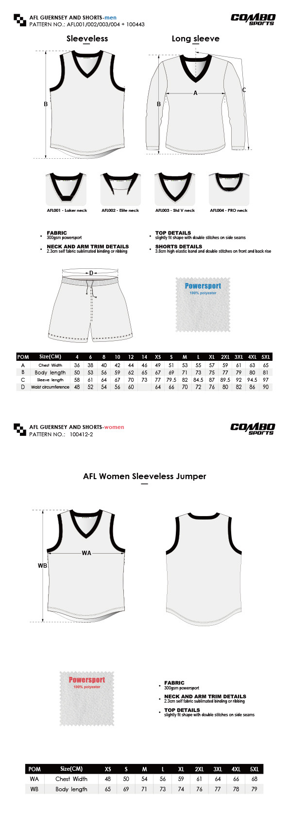 Mens Custom AFL Aussie Rules Jersey For Football 48cm Waist 58cm Sleeve