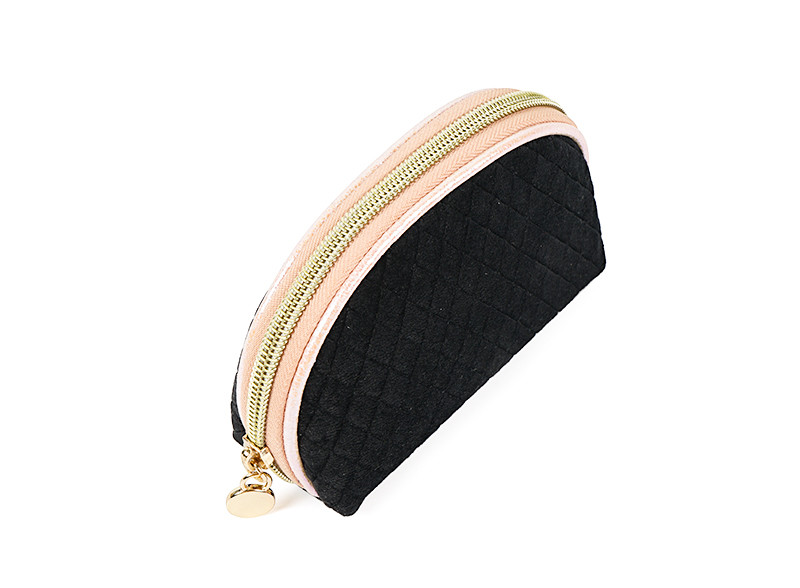 Portable Single Layer Cosmetic Storage Bag With Zipper
