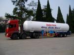50m3 Capacity LPG Tanker Semi Trailer with -20/50C Design Temperature from CIMC