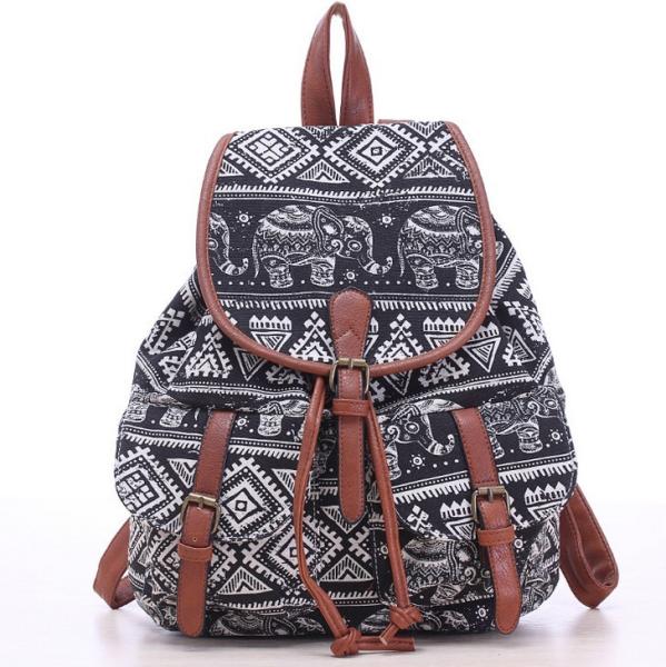 Buy cheap Vintage European and American fashion printing ladies casual shoulder bag backpack schoolbag from wholesalers