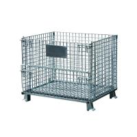 Buy cheap Galvanized Q235 Wire Mesh Storage Cage Foldable Metal Steel Welded product