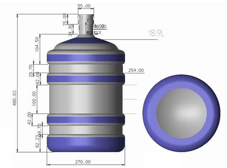 SMC High Pressure Plastic Semi-Automatic Bottle Blower for Cosmetic Sanitizer Hand Washing