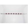 Buy cheap Sterling Silver Link 5x7mm Created Ruby Cubic Zircon Tennis Bracelet (H08RED) from wholesalers