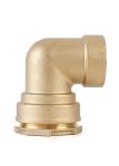Buy cheap Compression Brass Tube Fitting Push Connector Natural Color from wholesalers