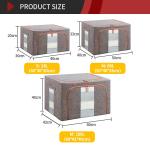 Sonsill Cotton Fabric Household Storage Containers Oxford Cloth Length 40cm