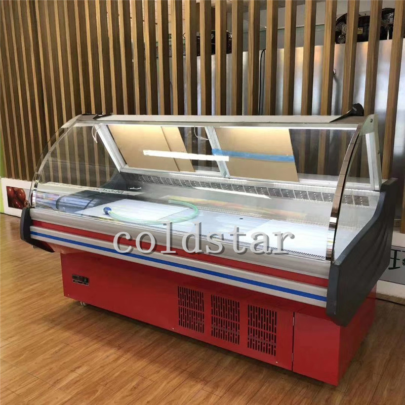 Factory Outlet Supermarket Commercial Meat Display Counter Deli Freezer for Cheap Sale