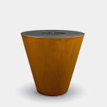 Firewood Burning Corten Steel Outdoor Stove Top Grill For Garden Camping