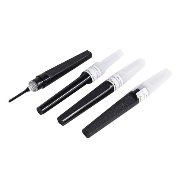 Buy cheap Disposable Black Flashback Blood Collection Needle 23G Guage Easier Penetration from wholesalers
